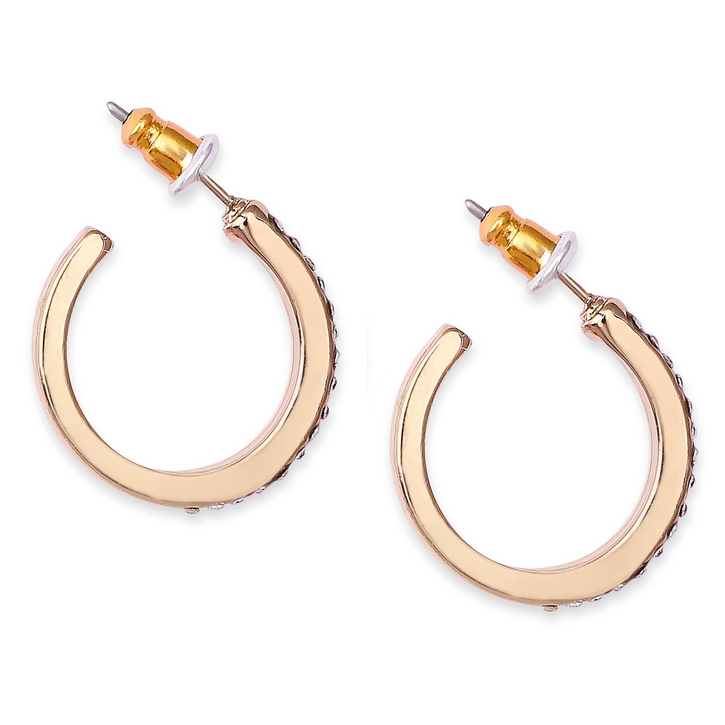 Rose Gold and Black Earrings Set